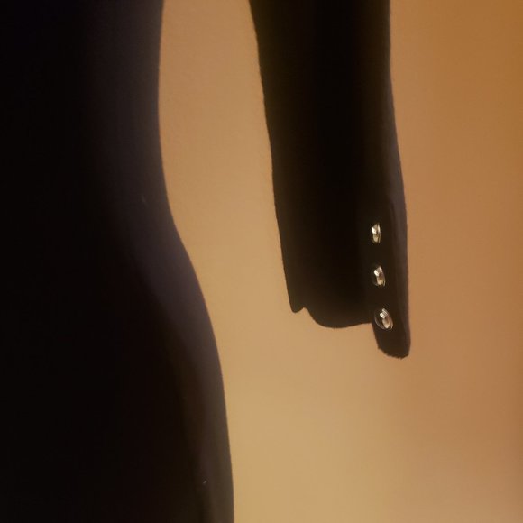 White House Black Market Black Sweater Dress XS - Picture 4 of 13